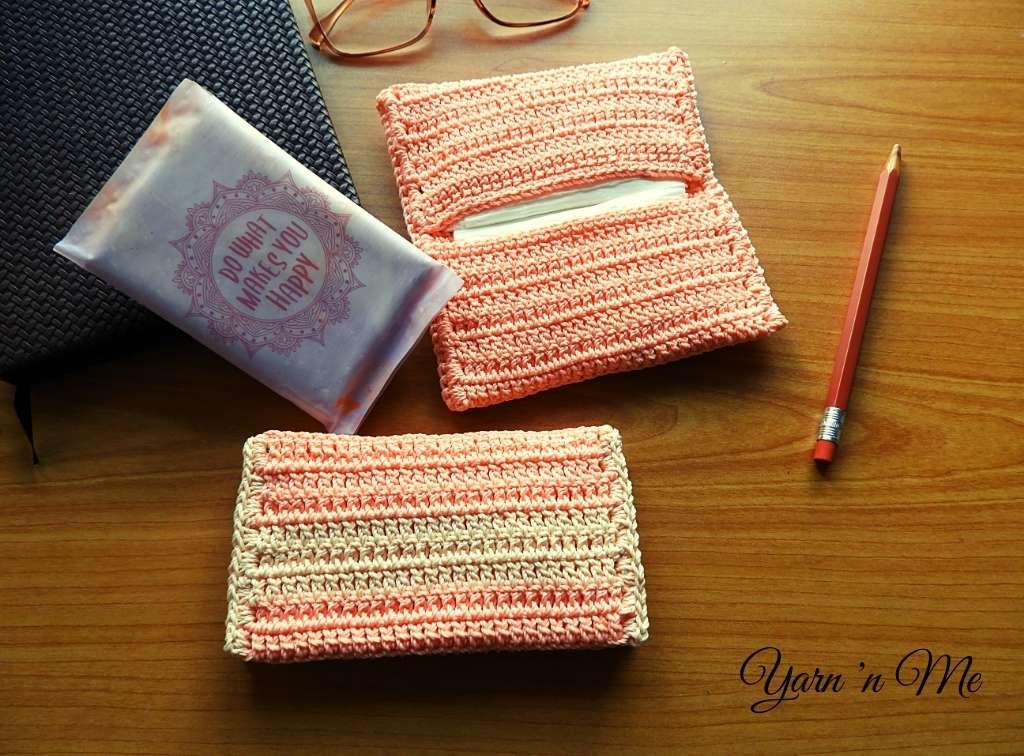 Basic Tissue Pouch- crochet tissue pouch free pattern