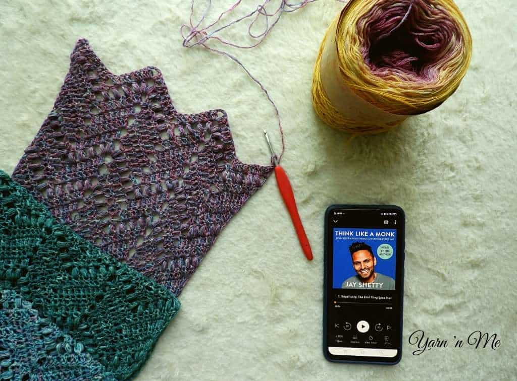 you can listen to podcasts while crocheting