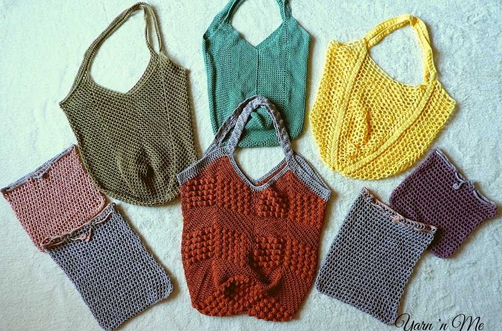 Granny Square base tote bag series Crochet-a-Along