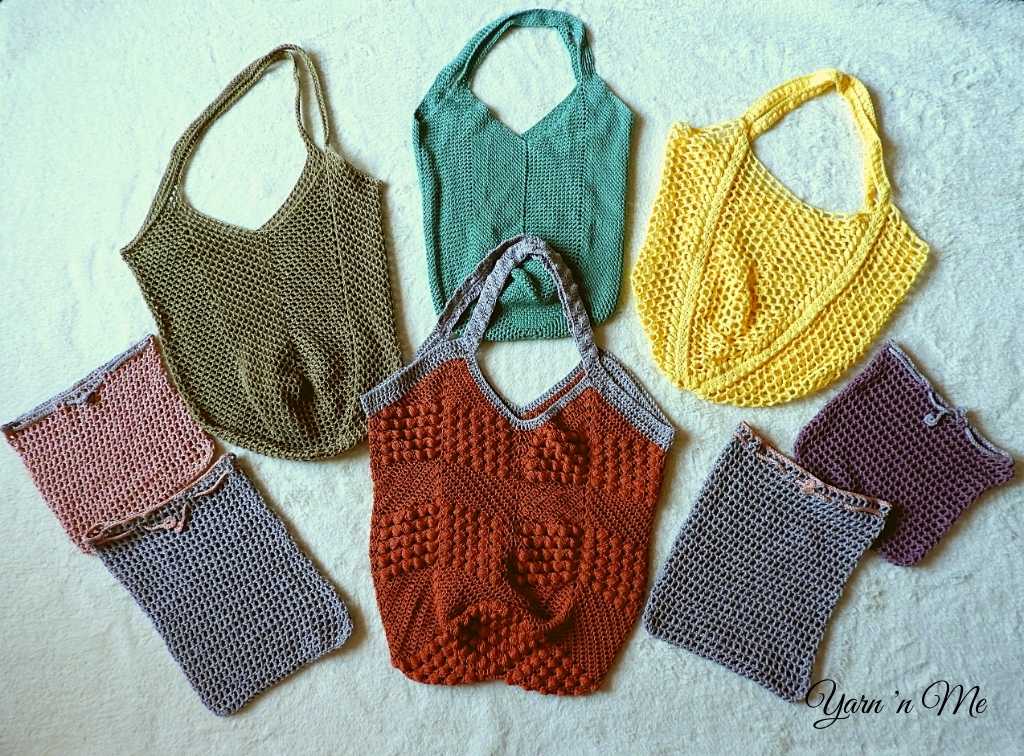 Granny square bottom crochet tote pattern