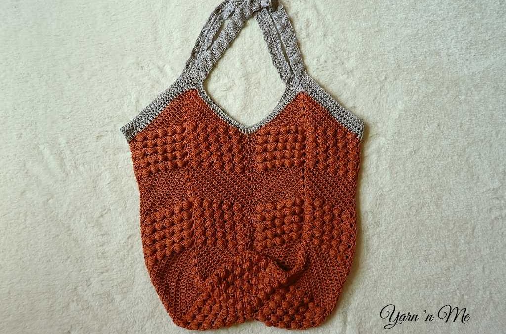 Diamond Bobble tote – The largest crochet tote pattern in the series