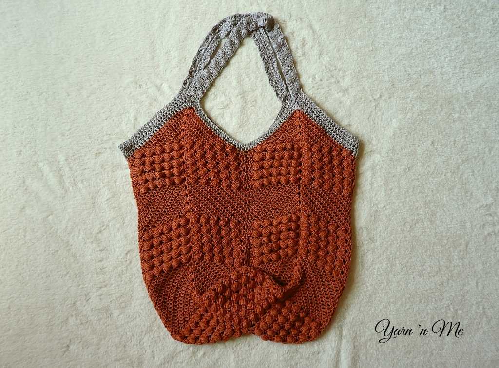 granny square base crochet tote pattern