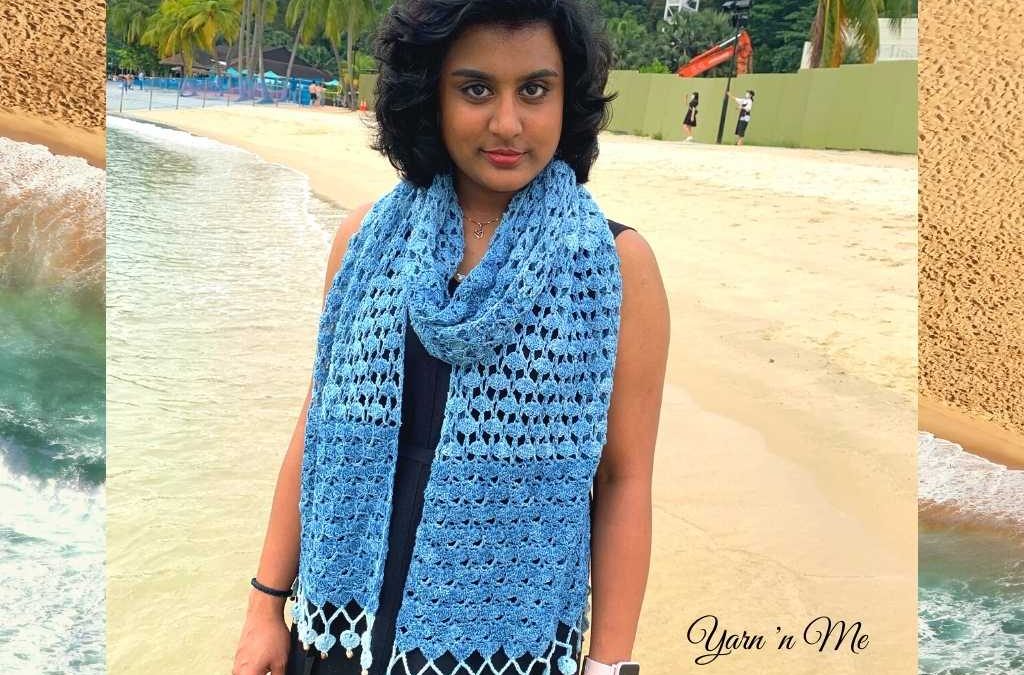 Sanctuary of Shells Scarf: the crochet scarf pattern with all your favourite shell stitches