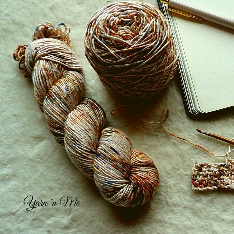 Yarn used to make Chromata crochet cocoon cardigan